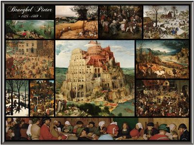 Grafika Art 2000 Piece Jigsaw Puzzle Collage - Pieter Bruegel the Elder