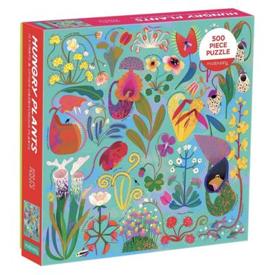 Galison 500 Piece Jigsaw Puzzle: Hungry Plants