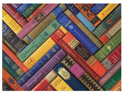 Galison 1000 Piece Foil Jigsaw Puzzle: Vintage Library