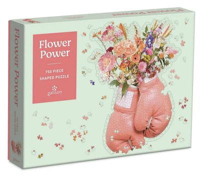 Galison Flower Power 750pc Shaped Jigsaw Puzzle