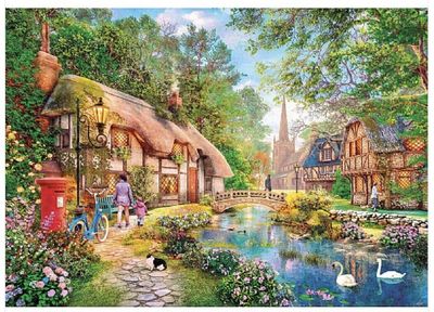 Gibsons 500 Piece Jigsaw Puzzle: Cottageway Lane