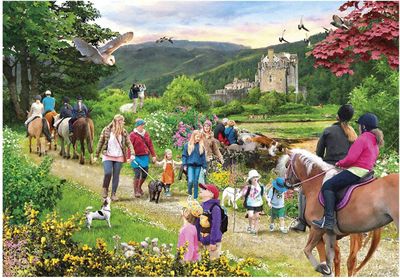 Gibsons 1000 Piece Jigsaw Puzzle Highland Hike