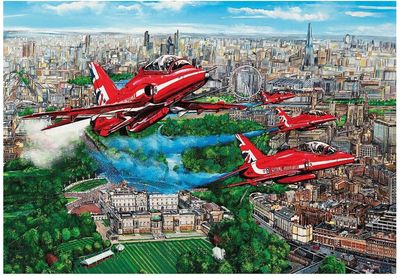 Gibson 1000 Piece Jigsaw Puzzle Reds Over London