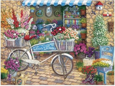 Cobble Hill 275 Easy Handling  Large Pieces Jigsaw Puzzle: Pedals &#039;N&#039; Petals