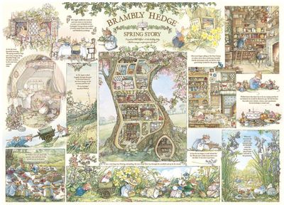Cobble Hill 1000 Piece Jigsaw Puzzle Brambly Hedge Spring Story