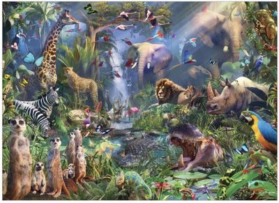 Cobble Hill 1000 Pieces Jigsaw Puzzle: Into The Jungle