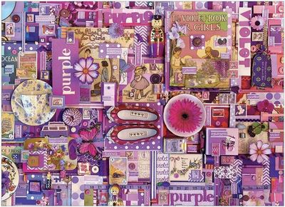 &#039;The Rainbow Project&#039; Cobble Hill 1000 Piece Jigsaw Puzzle Colour - Purple