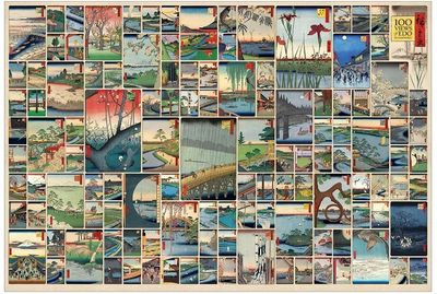 Cobble Hill 2000 Piece Jigsaw Puzzle: 100 Famous Views of Edo