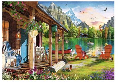 Trefl 500  Piece Jigsaw Puzzle Cabin In The Mountains