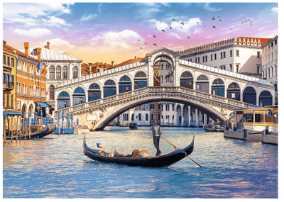 Trefl 500  Piece Jigsaw Puzzle Rialto Bridge Venice
