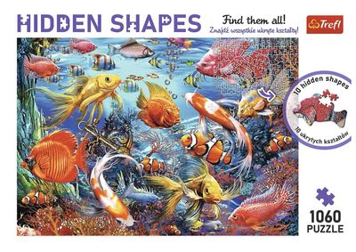 Trefl 1060 Piece Jigsaw Puzzle Hidden Shapes Underwater Life
