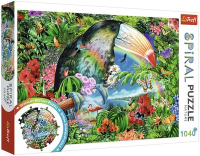 Trefl 1040 Piece  Spiral Jigsaw Puzzle: Tropical Animals