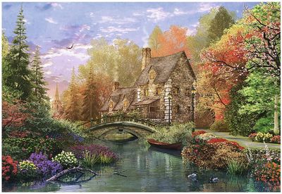 Trefl 1500 Piece Jigsaw Puzzle: Cottage By The Lake
