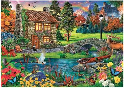 Trefl 6000 Piece Jigsaw Puzzle: Cottage In The Mountains