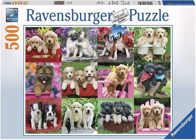 Ravensburger 500 Piece Jigsaw Puzzle Puppy Pals