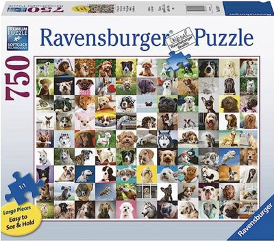 Ravensburger 750 XL Piece Jigsaw Puzzle Loveable Dogs