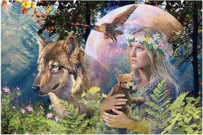 Ravensburger 3000 Piece Jigsaw Puzzle: Lady Of The Forest