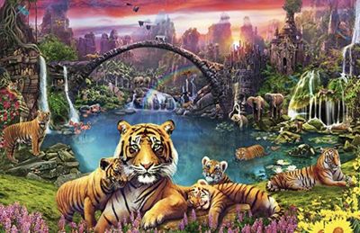 Ravensburger 3000 Piece Jigsaw Puzzle: Tigers In Paradise