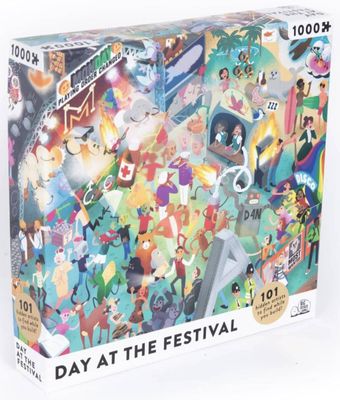 Day at the Festival 1000 Piece Puzzle &amp; Game