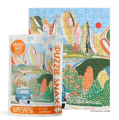 WerkShoppe Puzzle Snax Day Tripping 100 Piece Jigsaw Puzzle