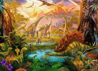 Ravensburger 500 Piece Jigsaw Puzzle Land of the Dinosaurs