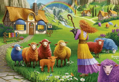 Ravensburger 1000 Piece Jigsaw Puzzle Happy Sheep Yarn Shop