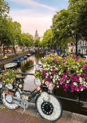 Ravensburger 1000 Piece Jigsaw Puzzle  Bicycle Amsterdam