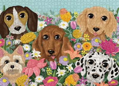 LaLa Land 1000 Piece jigsaw Puzzle Sniff Sniff Woof Woof