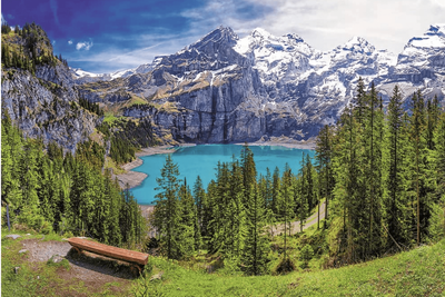 Trefl 1500 Piece Jigsaw Puzzle Lake Oeschinen Switzerland