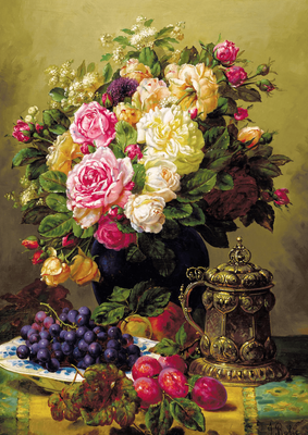 Enjoy 1000 Piece Jigsaw Puzzle Jean-Baptiste Robie: Still Life with Roses