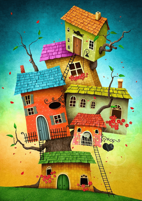 Enjoy 1000 Piece Jigsaw Puzzle Fairy Tale Houses