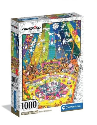 Clementoni 1000 Piece Jigsaw Puzzle: Mordillo - "The Show"