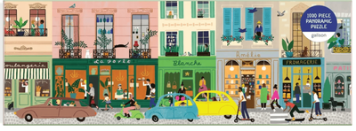 Galison 1000 Piece Panorama Jigsaw Puzzle Parisian Life