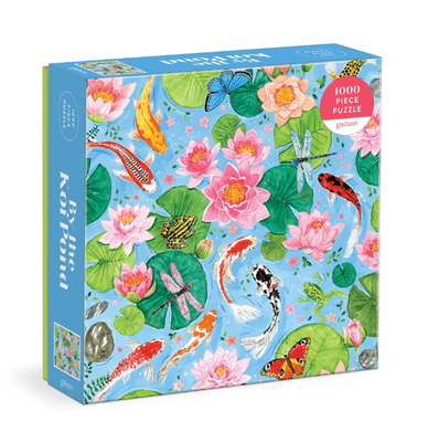 Galison  1000  Piece Jigsaw Puzzle By The Koi Pond