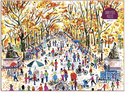 Galison 1000 Piece Jigsaw Puzzle Michael Storrings Fall Central Park