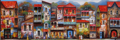 Magnolia 1000 Piece Jigsaw Puzzle Old Tbilisi Panoramic David Martiashvili