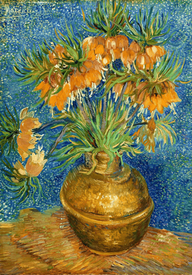 Enjoy 1000 Piece JIgsaw Puzzle Van Gogh Fritillaries In Copper Vase