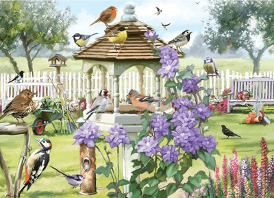 Holdson 1000 Piece Jigsaw Puzzle BIRDS &amp; THE BEES (BIRD TABLE)