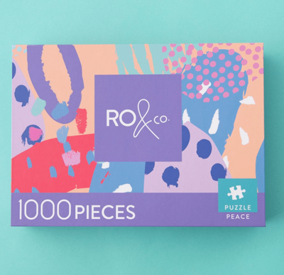 Ro &amp; Co 1000 Piece Jigsaw Puzzle - Pink Peace