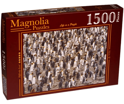 Magnolia 1500 Piece Jigsaw Puzzle King Penguin Colony