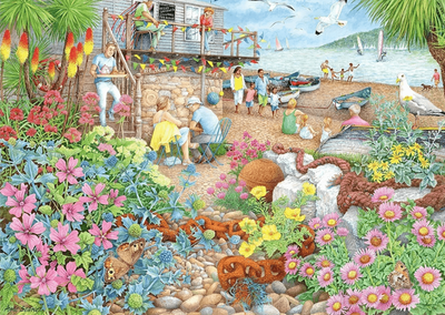 Ravensburger 1000 Piece Jigsaw Puzzle Beach Garden Cafe