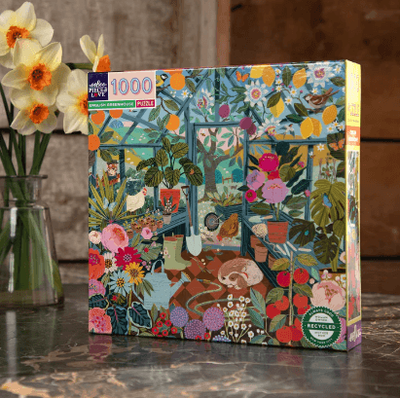 eeBoo 1000 Piece Jigsaw Puzzle: English Greenhouse