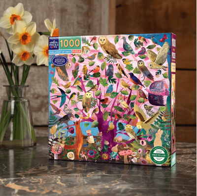 eeBoo 1000 Piece Jigsaw Puzzle: Parliament of Owls