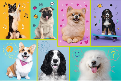 Trefl 100 Piece Jigsaw Puzzle In The World Of Dogs