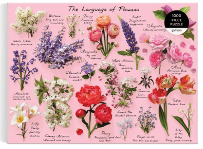 Galison 1000 Piece Jigsaw Puzzle Language of Flowers