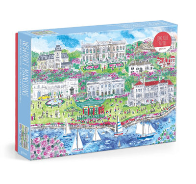 Galison 1000 Piece Jigsaw Puzzle Michael Storrings Newport Mansions