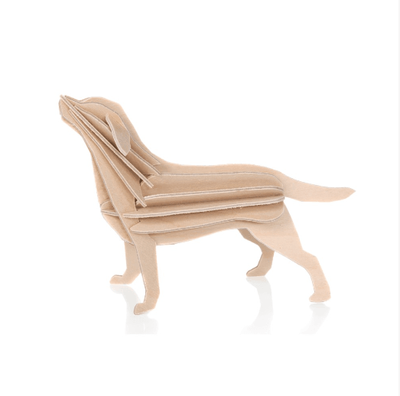 LOVI LABRADOR -  15cm  Natural Wood