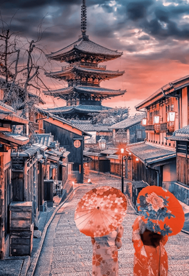 Clementoni 500 Piece Jigsaw Puzzle Evening in Kyoto