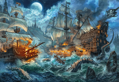 Clementoni 1000 Piece Jigsaw Puzzle Pirates Battle