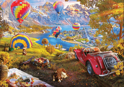 Holdson 1000 Piece Jigsaw Puzzle A Road Less Travelled - Hot Air Balloon